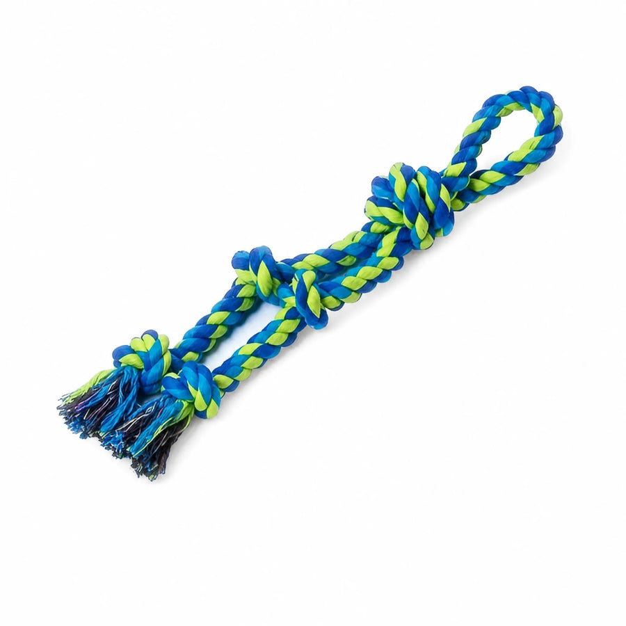 Gioco in corda con nodo per cani